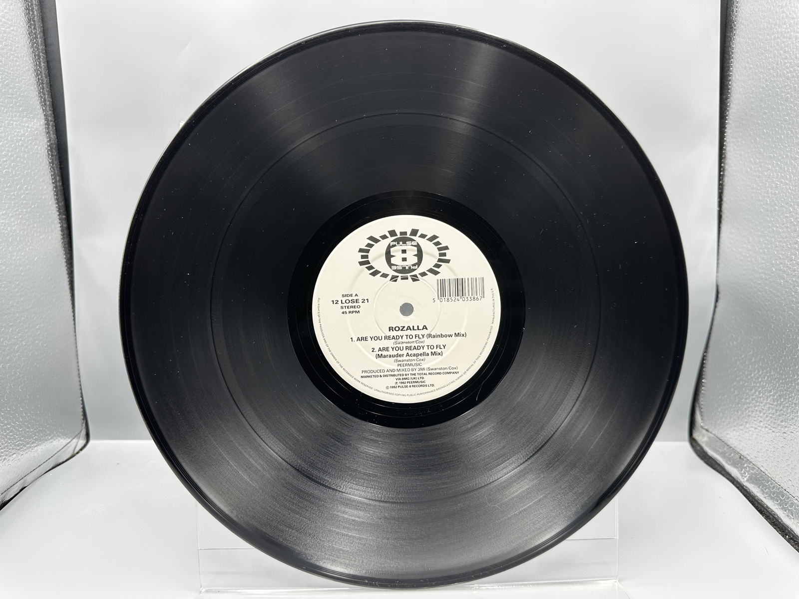 1992 Pulse 8 Records Ltd. Rozalla "Are You Ready To Fly" Single Vinyl Record - 12 LOSE 21
