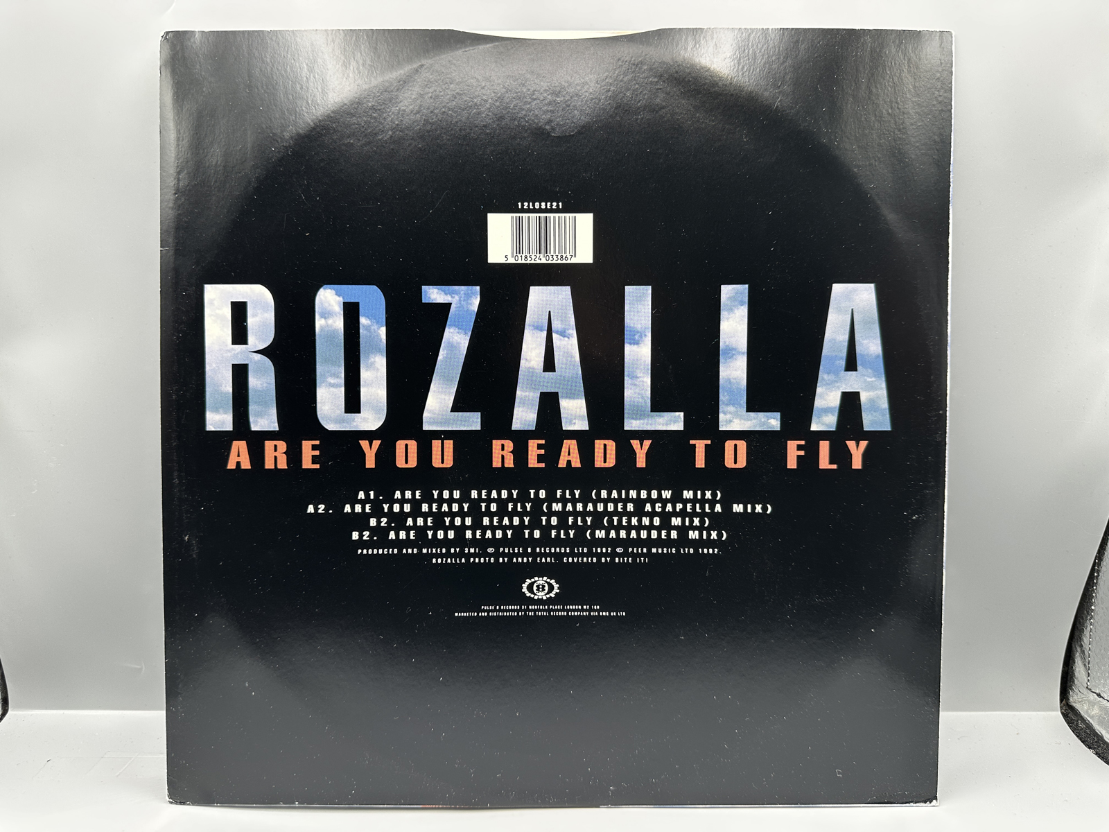 1992 Pulse 8 Records Ltd. Rozalla "Are You Ready To Fly" Single Vinyl Record - 12 LOSE 21
