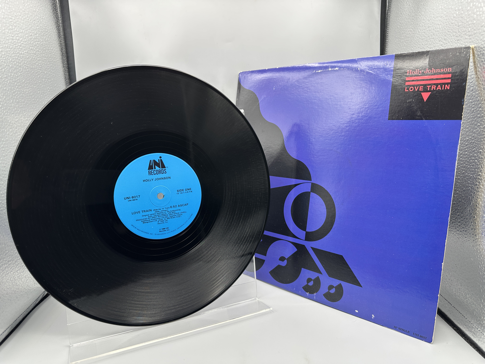 1989 UNI Records Holly Johnson Love Train Vinyl Single - UNI-8017