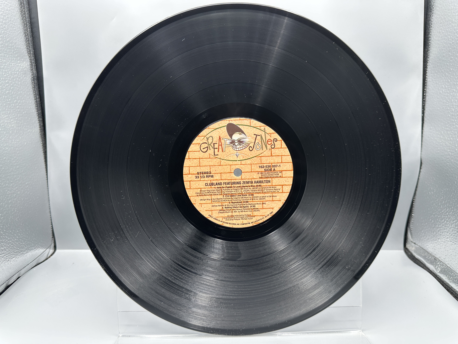 1991 Great Jones Clubland Featuring Zemya Hamilton Vinyl Album - 162-536-007-1