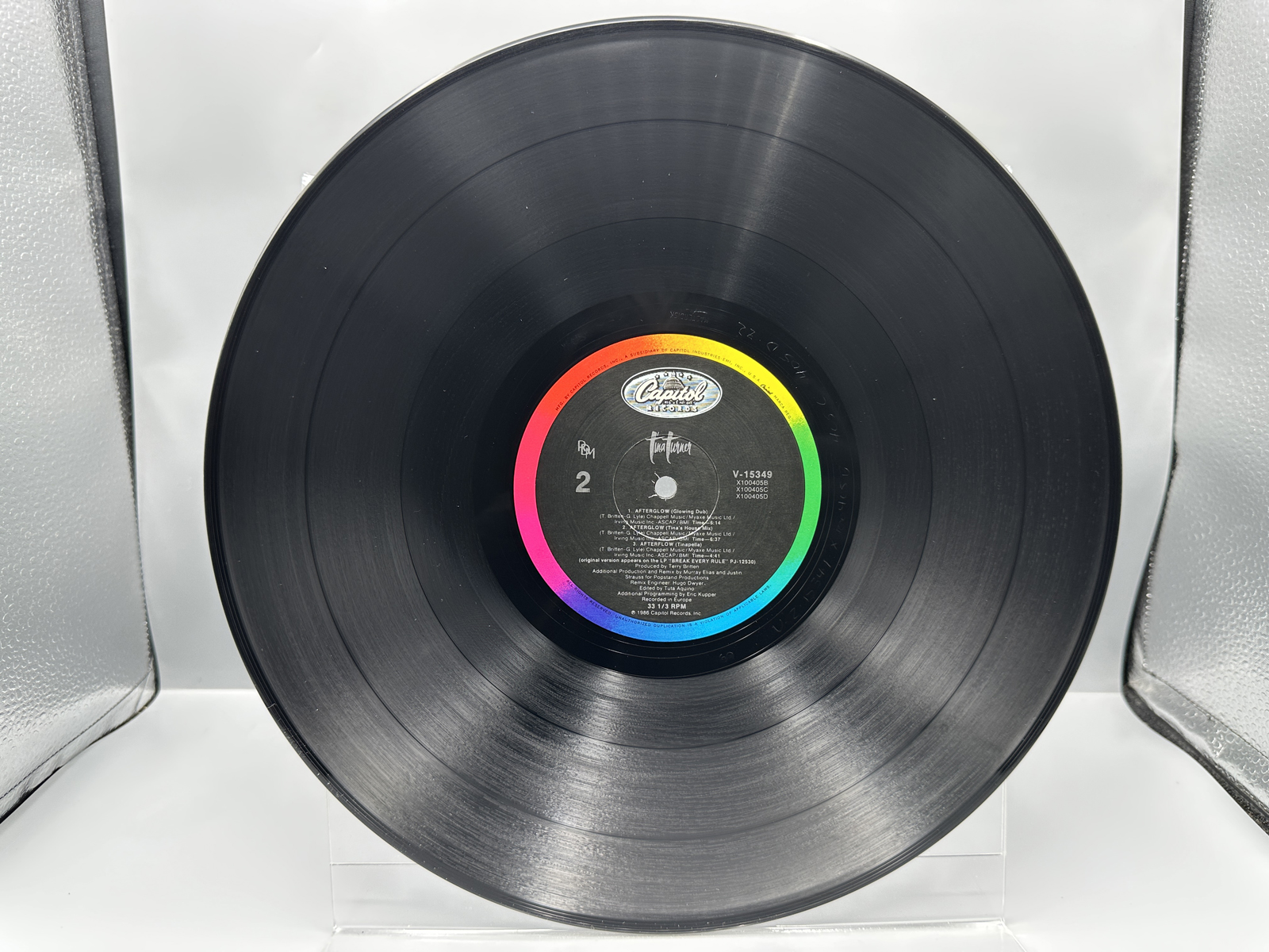 1989 Capitol Records Tatiana "AFTERGLOW" Single Vinyl Record - V-15349