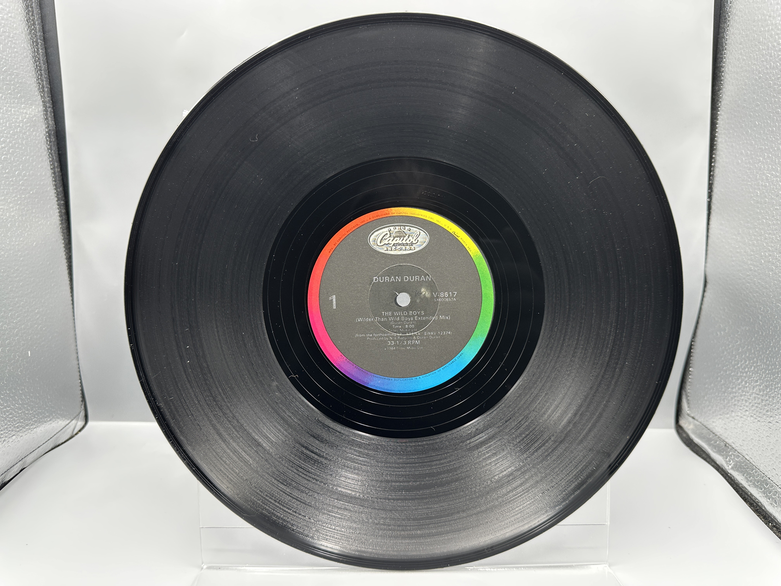 1984 Capitol Records Duran Duran The Wild Boys Single Vinyl Record - V-8617