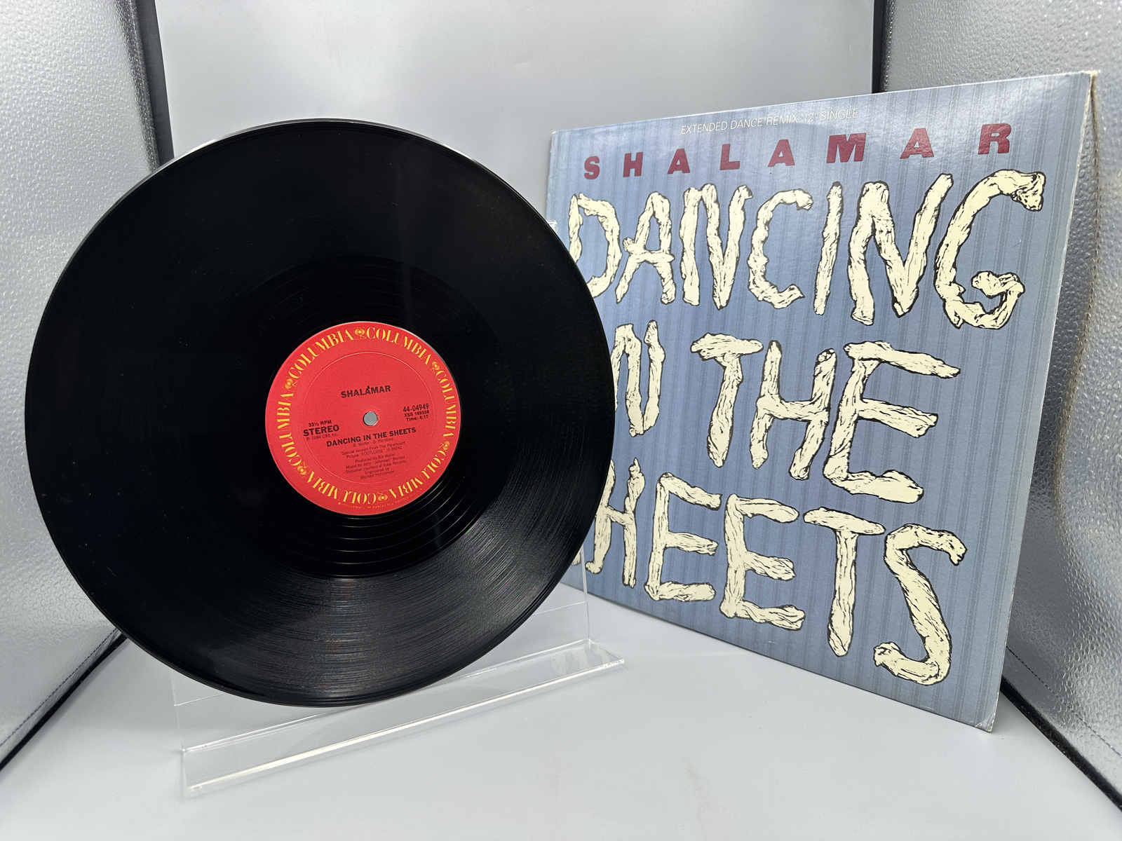 1984 Columbia Records Shalamar Dancing In The Sheets Extended Dance Remix Single Vinyl Record - 44-04749
