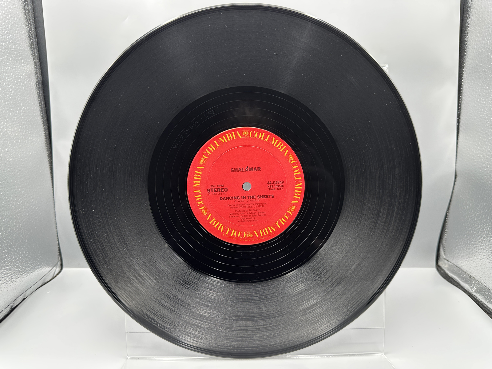 1984 Columbia Records Shalamar Dancing In The Sheets Extended Dance Remix Single Vinyl Record - 44-04749