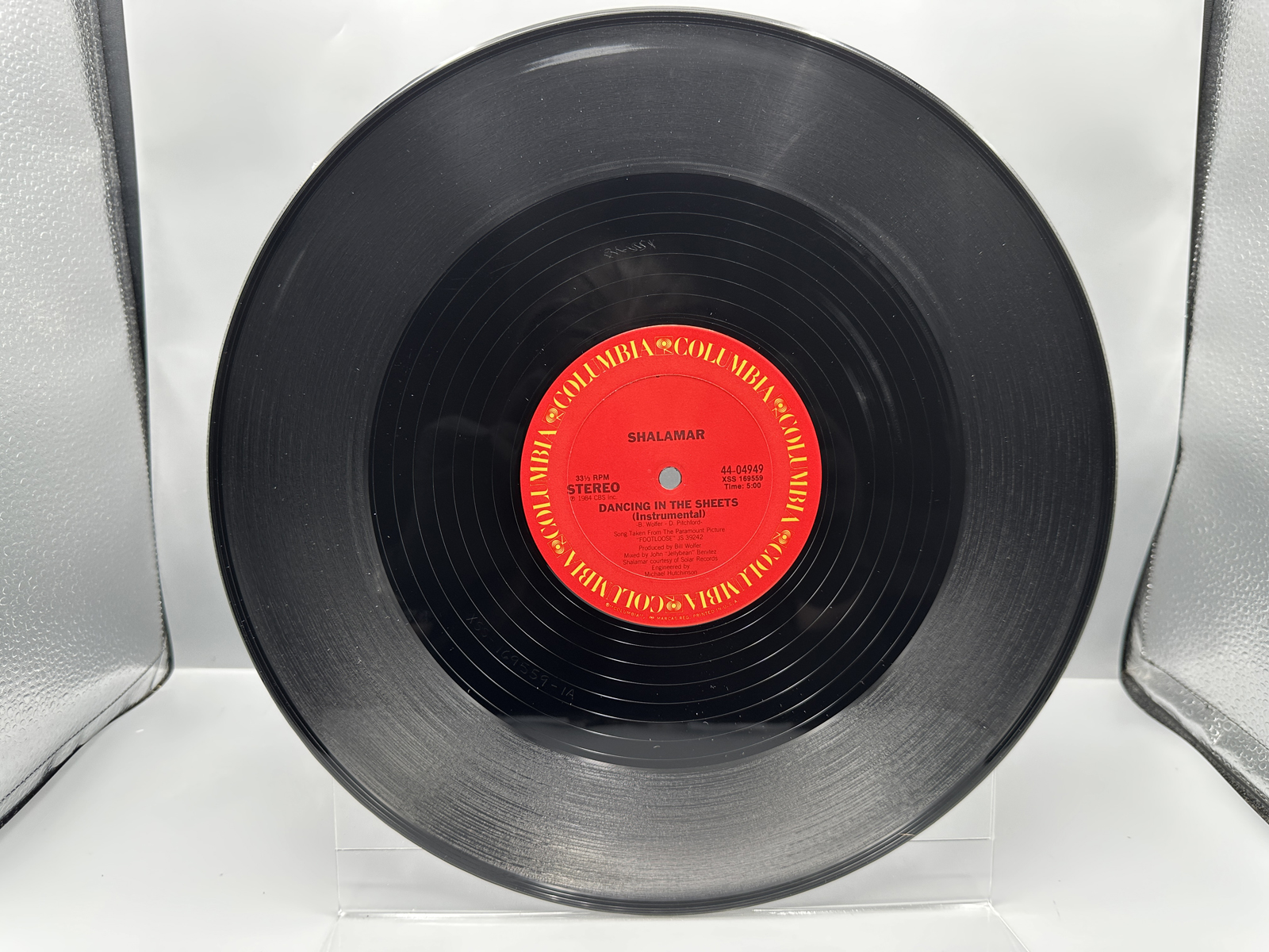 1984 Columbia Records Shalamar Dancing In The Sheets Extended Dance Remix Single Vinyl Record - 44-04749