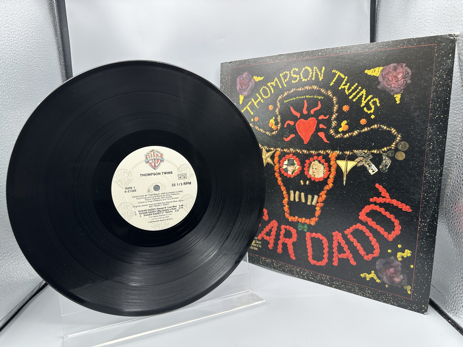 1989 Warner Bros. Records Thompson Twins Sugar Daddy Specialty-Priced Maxi-Single Vinyl Record - 0-21320