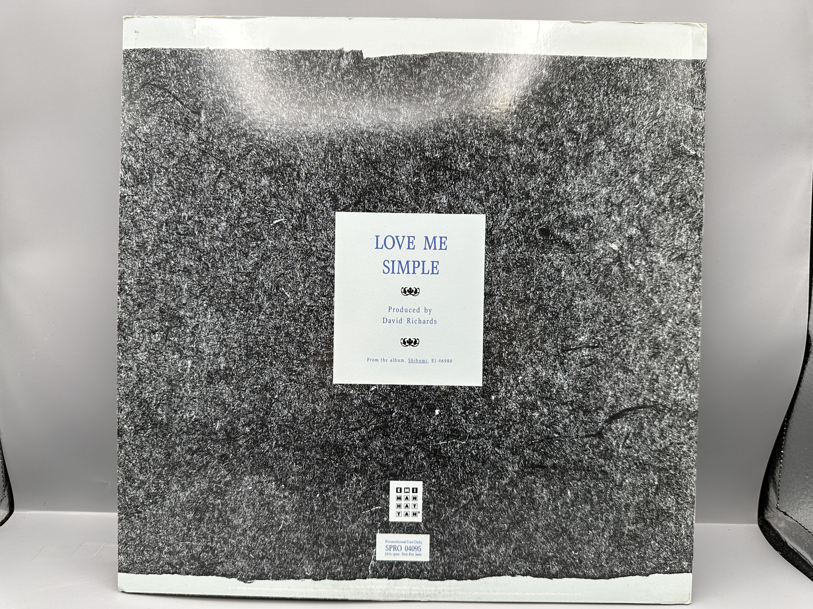 1987 EMI Manhattan Records Tuesday Blue "Love Me Simple" Promo Single Vinyl Record - SPRO-04095