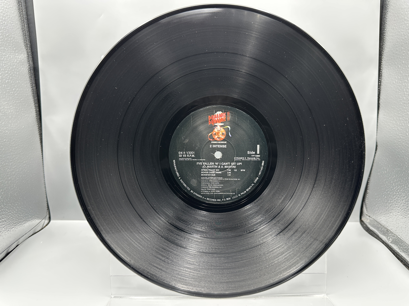 1992 Dynamix II Records 2 Intense "I've Fallen 'N' I Can't Git Up" Single/EP Vinyl Record - DX 8 V10001