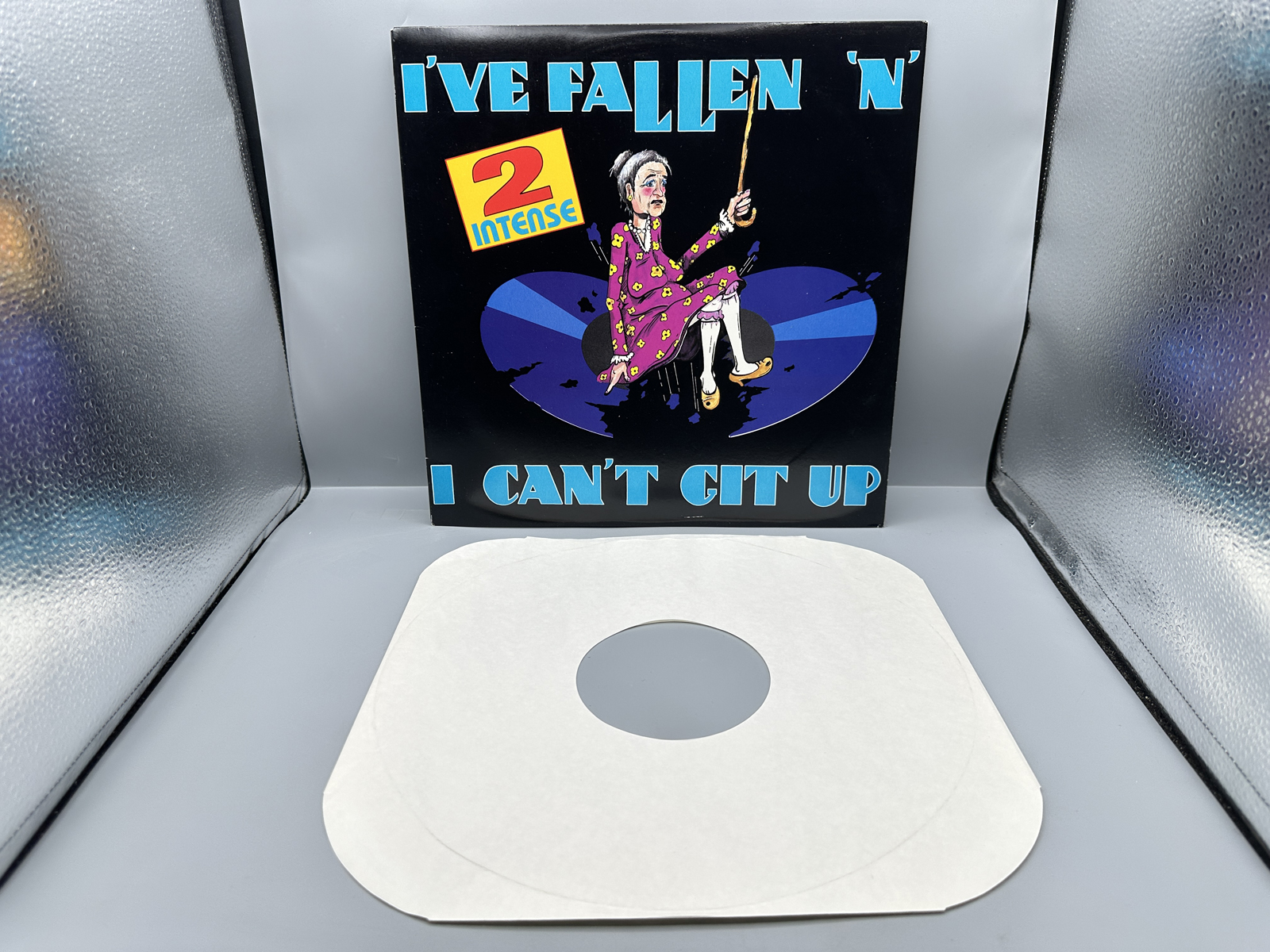 1992 Dynamix II Records 2 Intense "I've Fallen 'N' I Can't Git Up" Single/EP Vinyl Record - DX 8 V10001