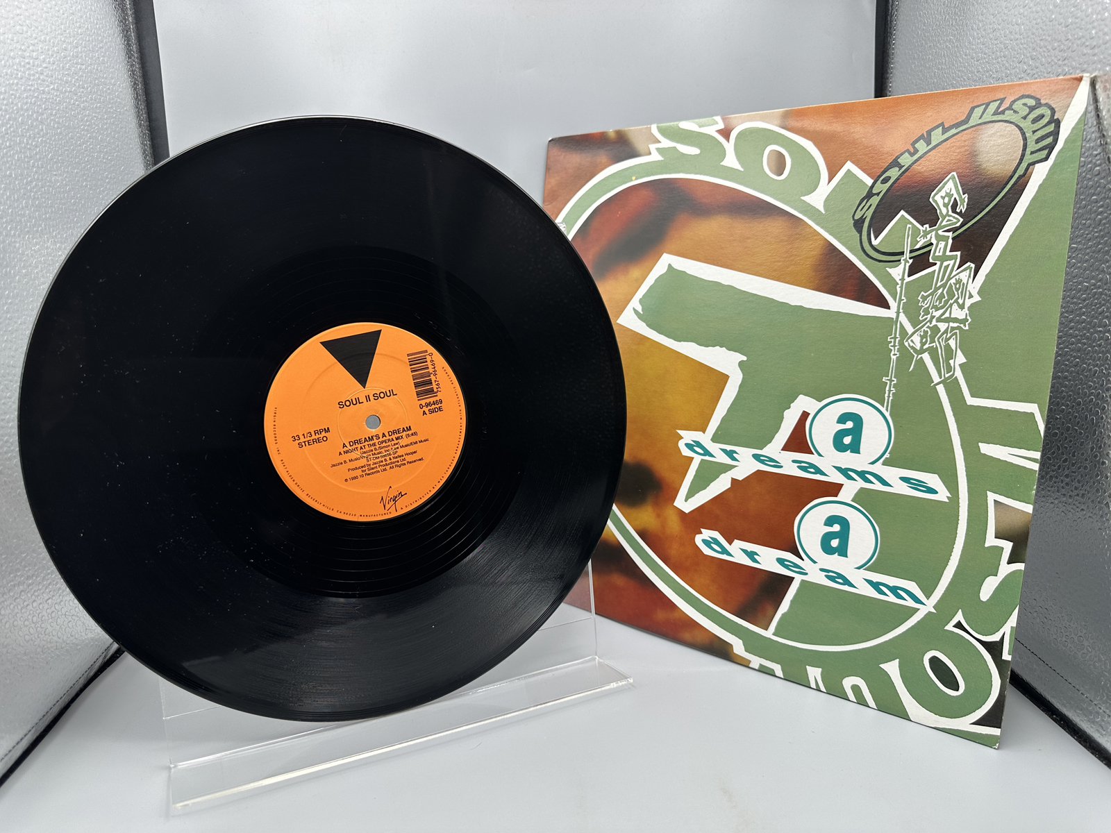 1989 Virgin Records Soul II Soul A Dreams a Dream Single Vinyl Record - 0-96469