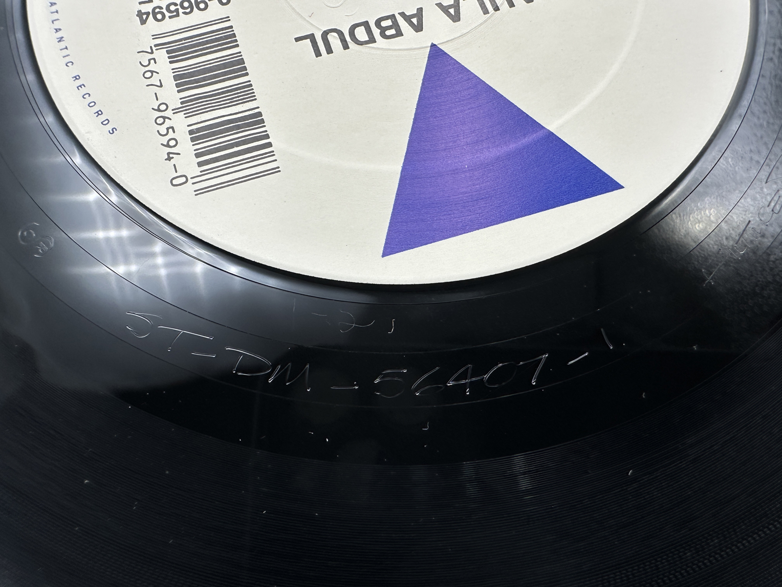 1989 Virgin Records Paula Abdul Straight Up (12" Remix) Single Vinyl Record - 0-96594