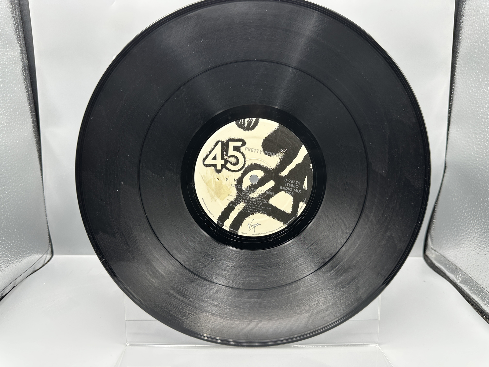 1988 Virgin Records Pretty Poison "Catch Me (I'm Falling)" Single Vinyl Record - 0-96752
