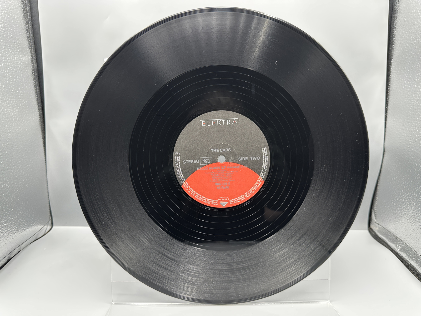 1984 Elektra/Asylum Records The Cars "Hello Again (Special 12 Inch Remix by Arthur Baker)" Vinyl Record - 966 929-0