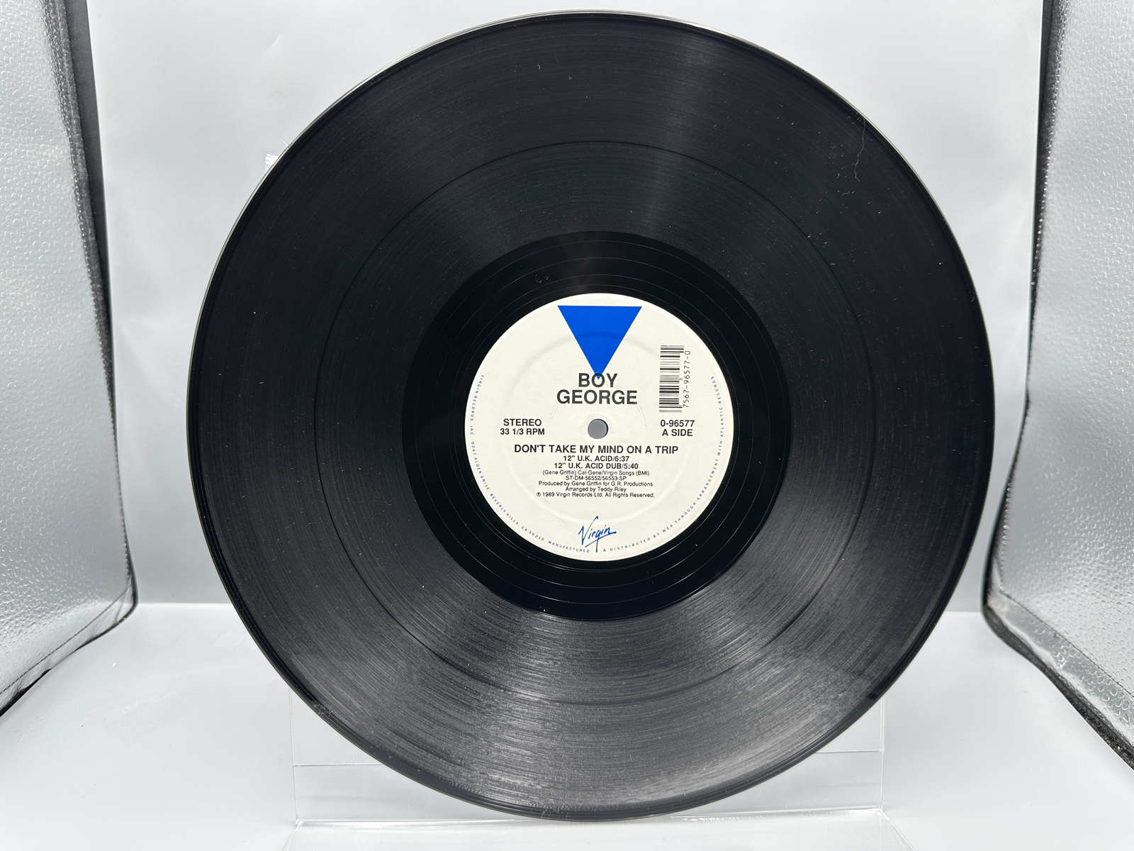 1989 Virgin Records Boy George Don't Take My Mind On A Trip Maxi-Single Vinyl Record - 0-96577