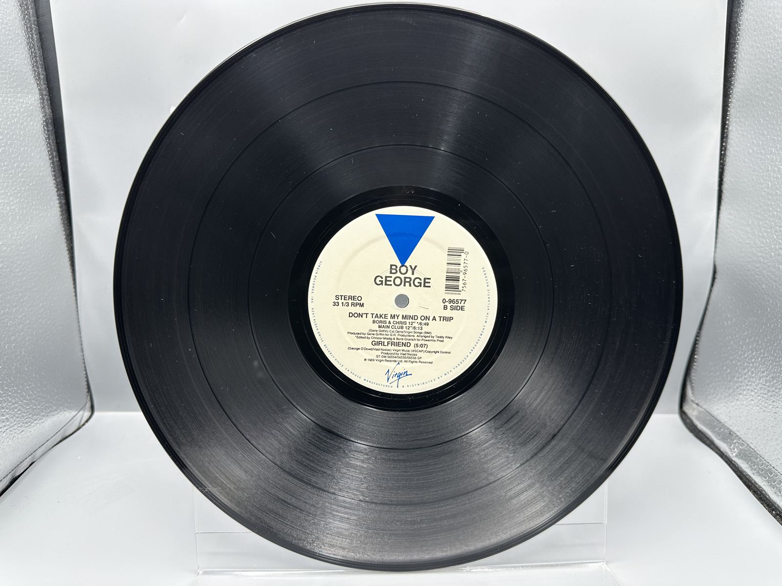1989 Virgin Records Boy George Don't Take My Mind On A Trip Maxi-Single Vinyl Record - 0-96577