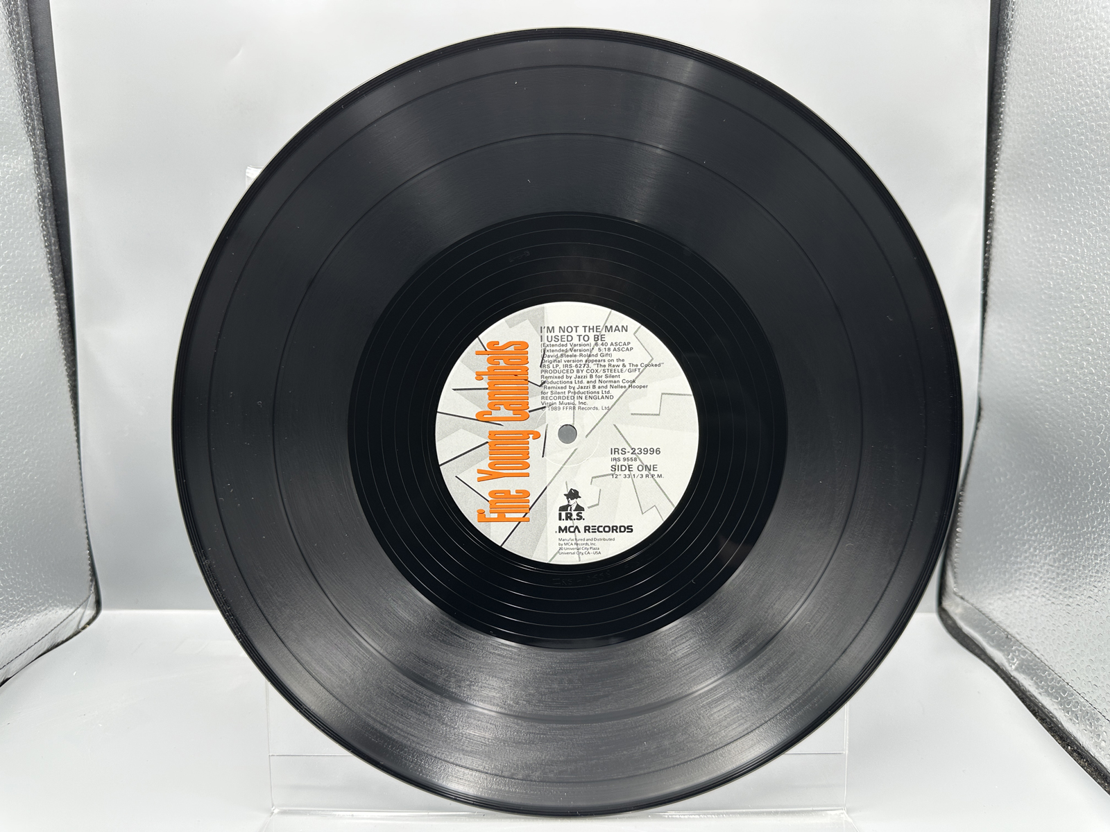 1988 I.R.S. Records / MCA Records Fine Young Cannibals "I'm Not the Man I Used To Be" Single Vinyl Record - IRS-23996