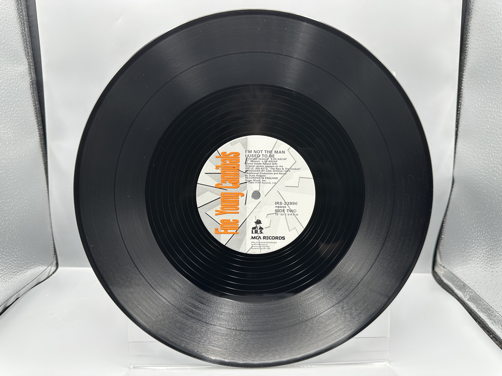 1988 I.R.S. Records / MCA Records Fine Young Cannibals "I'm Not the Man I Used To Be" Single Vinyl Record - IRS-23996