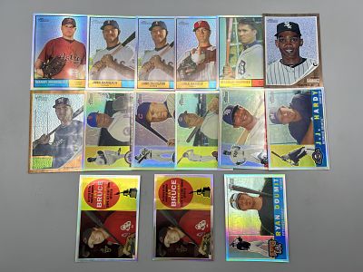 (15) 2009, 2010, & 2011 Topps Heritage Chrome Baseball Refractors W/ Stars - #/560, #/561 & #/562