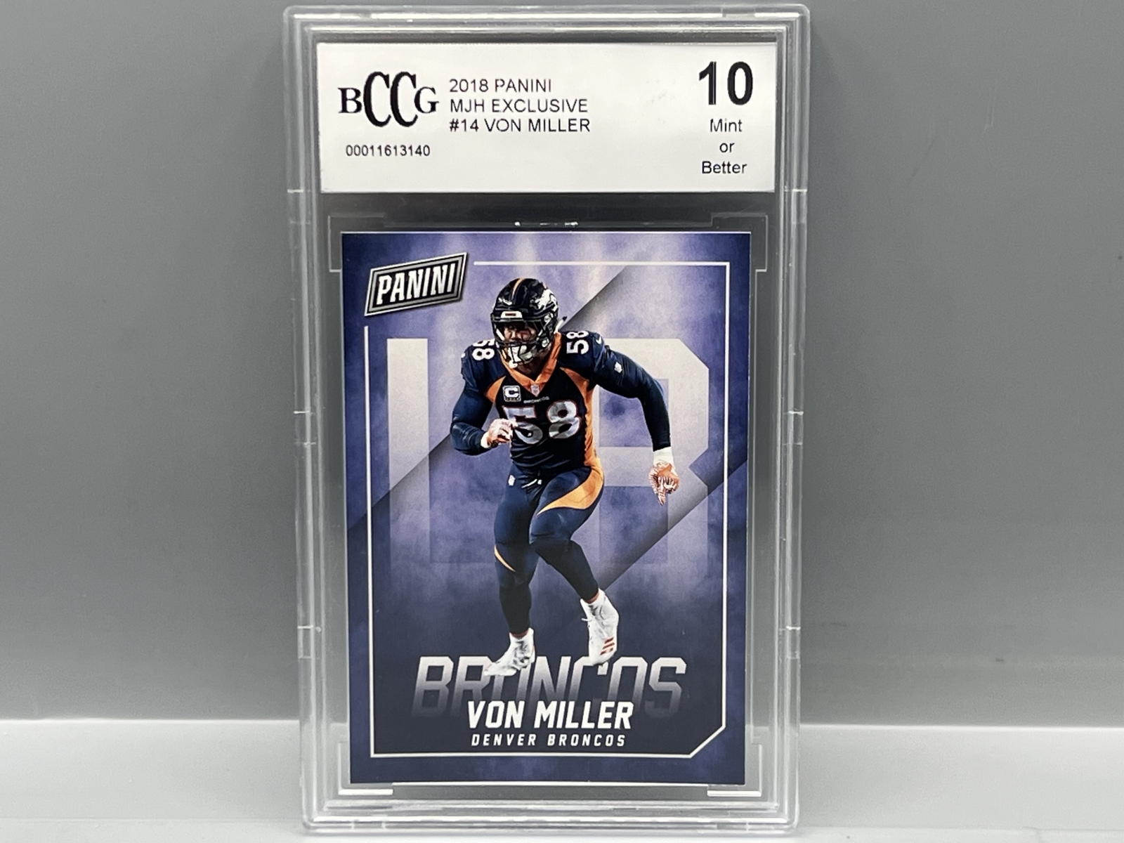 2018 Panini Von Miller MJH Exclusive #14 - Slabbed By BCCG