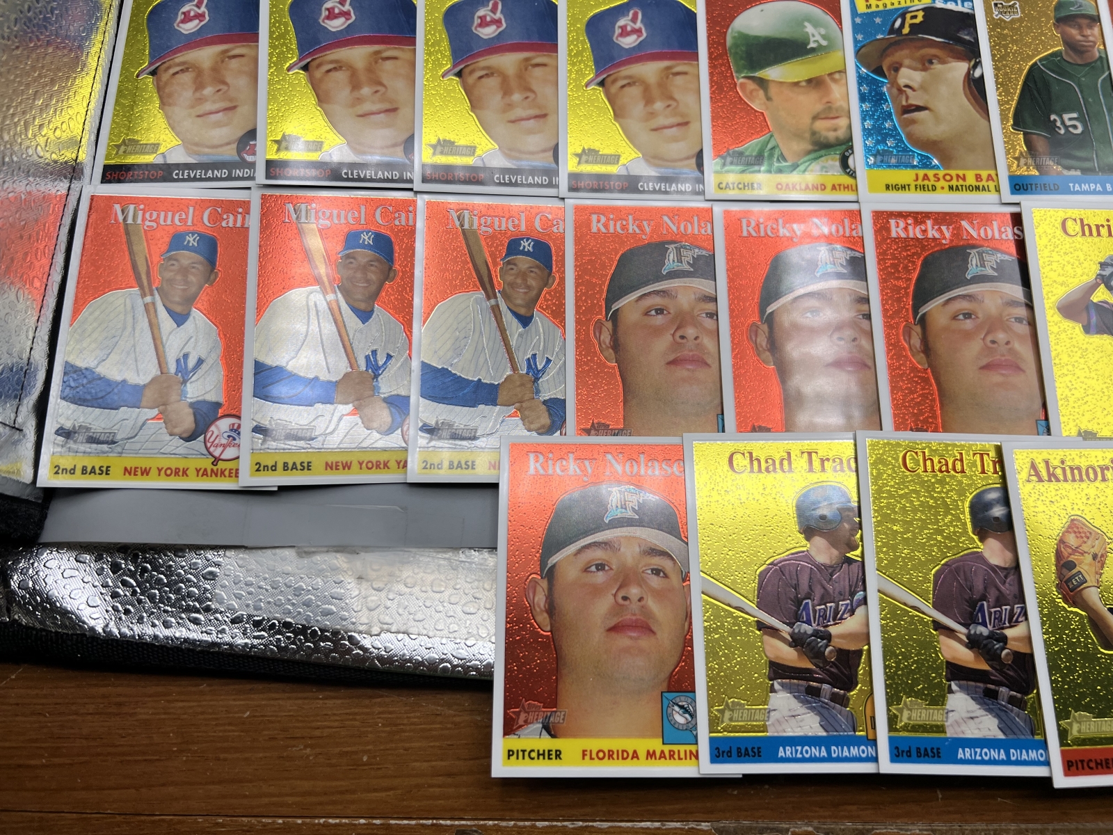 (70+) 2007 Topps Heritage Chrome Baseball Cards - All Cards Are #/1958 - Mike Piazza, Roy Halladay, David Wright