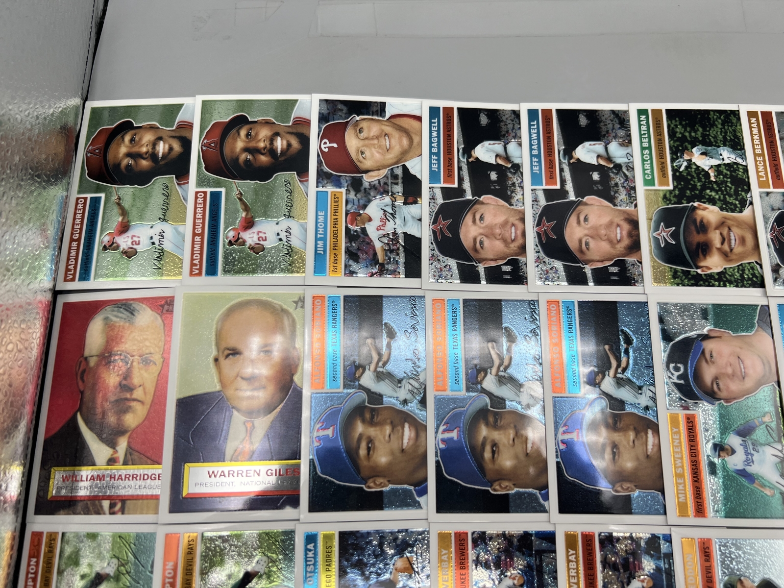 (35+) 2005 Topps Heritage Chrome Baseball Cards - All Cards Are #/1956 - Vladimir Guerrero, Jim Thome, Jeff Bagwell, Beltran, Berkman, Schil