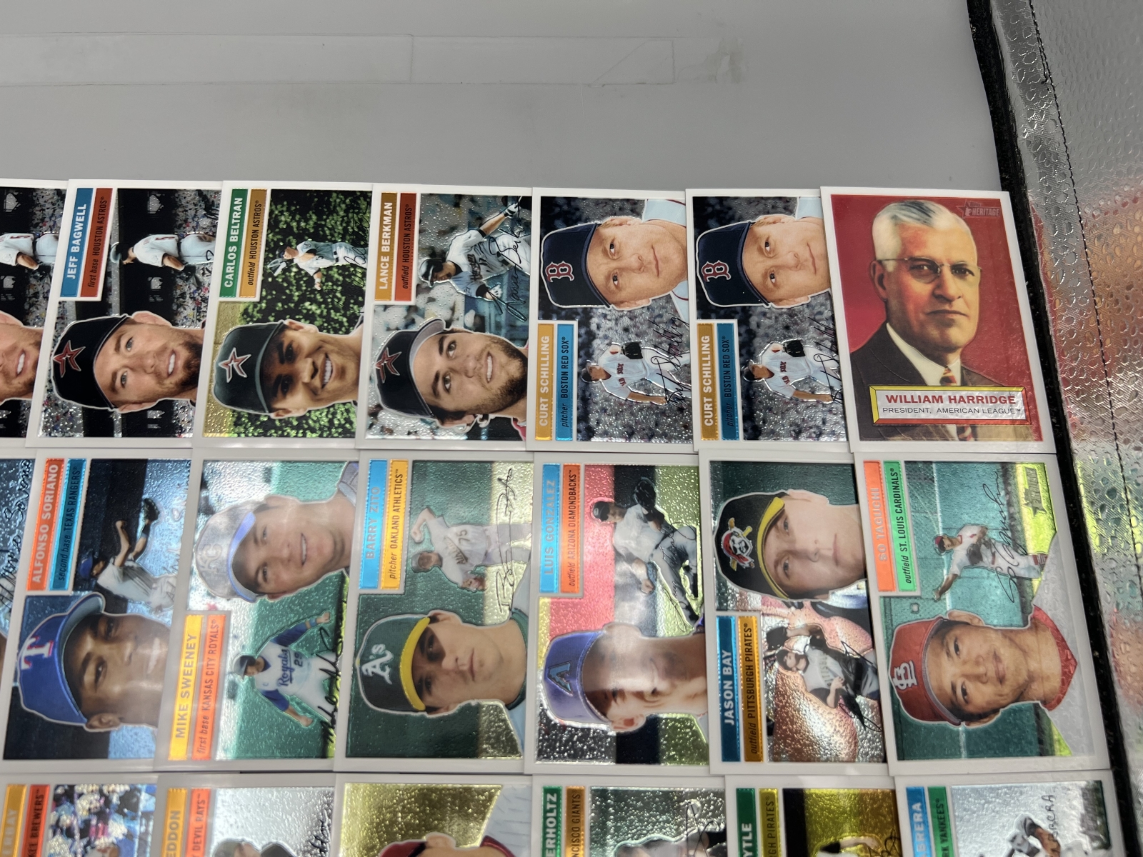 (35+) 2005 Topps Heritage Chrome Baseball Cards - All Cards Are #/1956 - Vladimir Guerrero, Jim Thome, Jeff Bagwell, Beltran, Berkman, Schil
