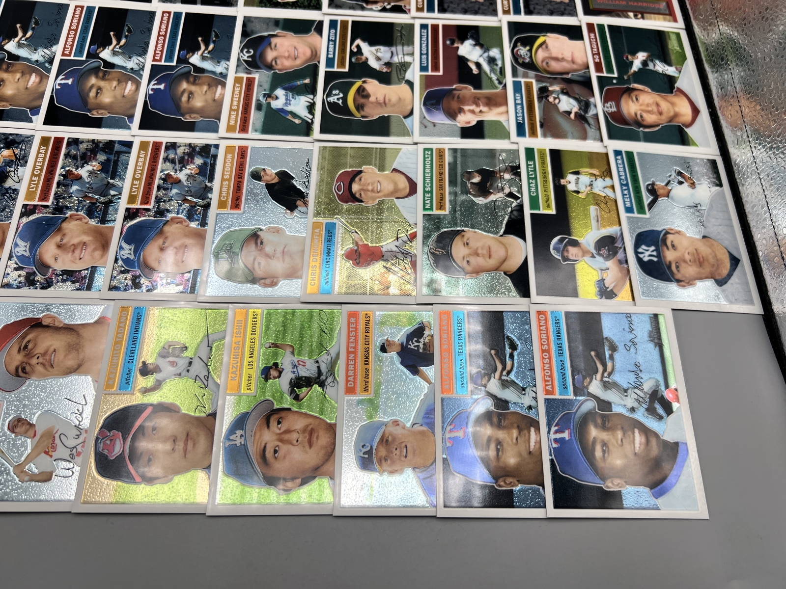 (35+) 2005 Topps Heritage Chrome Baseball Cards - All Cards Are #/1956 - Vladimir Guerrero, Jim Thome, Jeff Bagwell, Beltran, Berkman, Schil