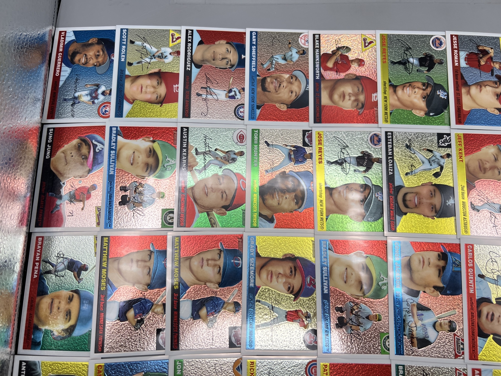 (40) 2004 Topps Heritage Chrome Baseball Cards - All Cards Are #/1955 - Vladimir Guerrero, Scott Rolen, Alex Rodriguez