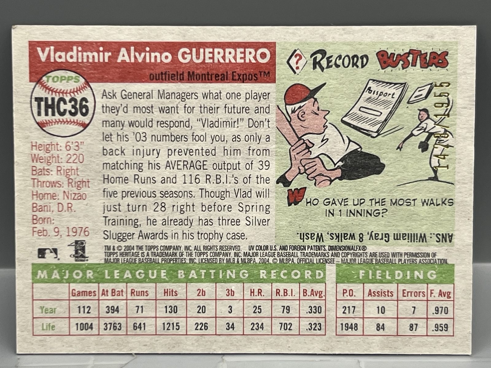 (40) 2004 Topps Heritage Chrome Baseball Cards - All Cards Are #/1955 - Vladimir Guerrero, Scott Rolen, Alex Rodriguez