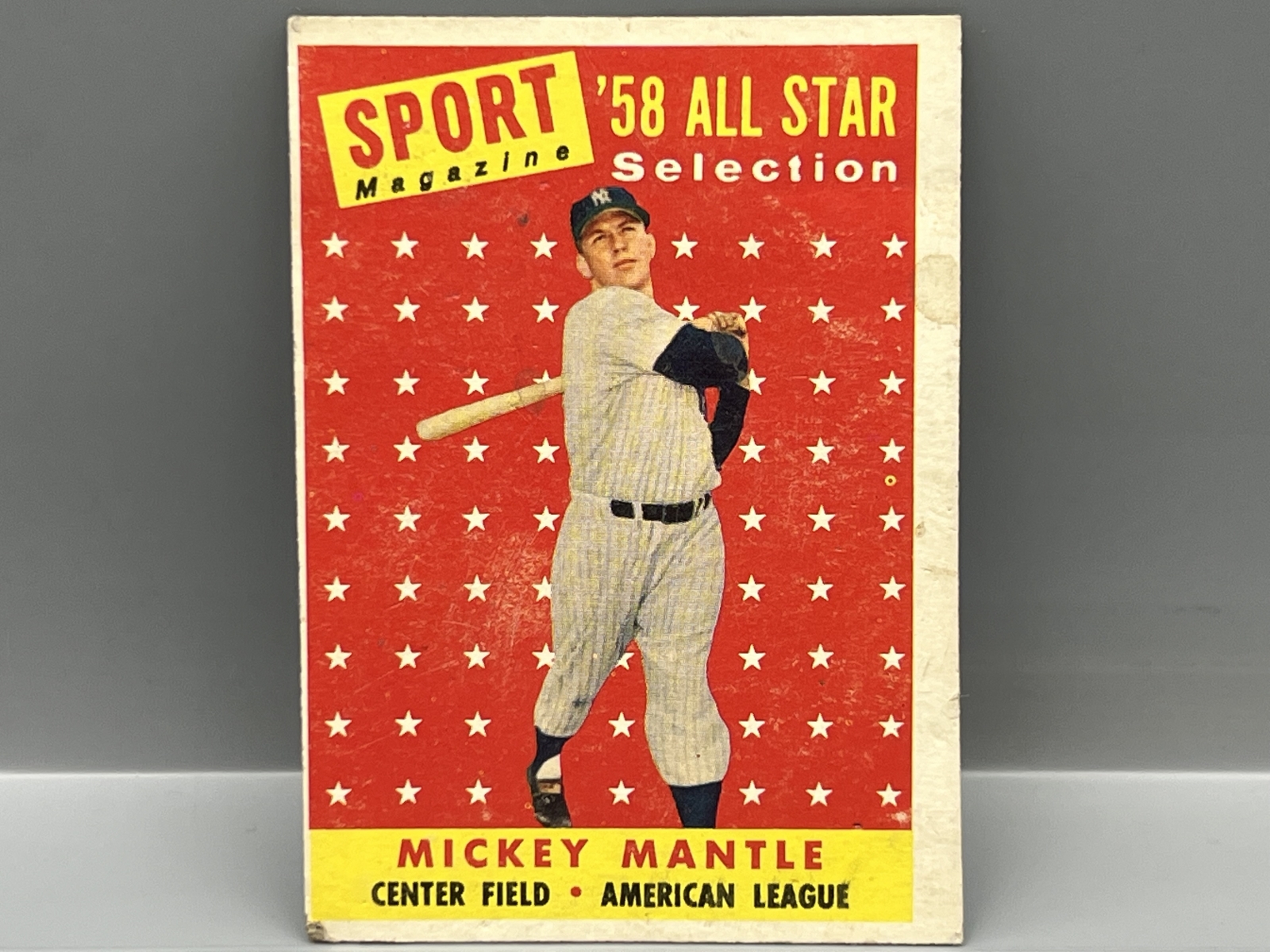 1958 Topps #487 Mickey Mantle (HOF) / All Star