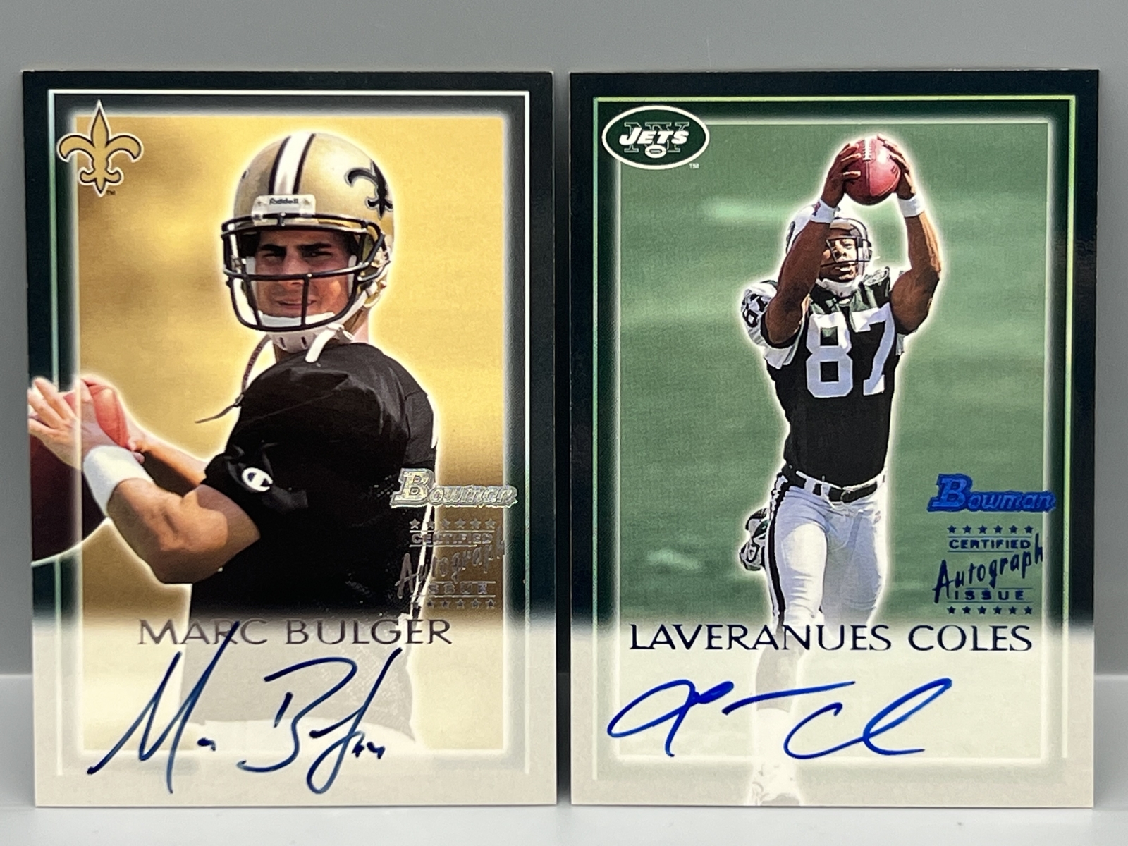 2000 Bowman Marc Bulger RC Auto & Laveranues Coles RC Auto