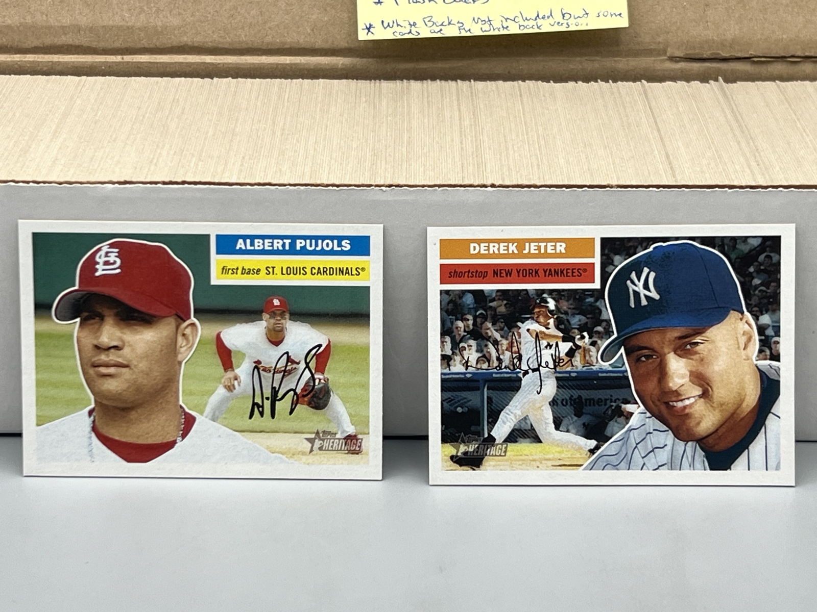 2005 Topps Heritage Baseball Complete Set W/ Short Prints, Variations, & (3) Insert Sets - 530 Total Cards - White Back Set is not included 