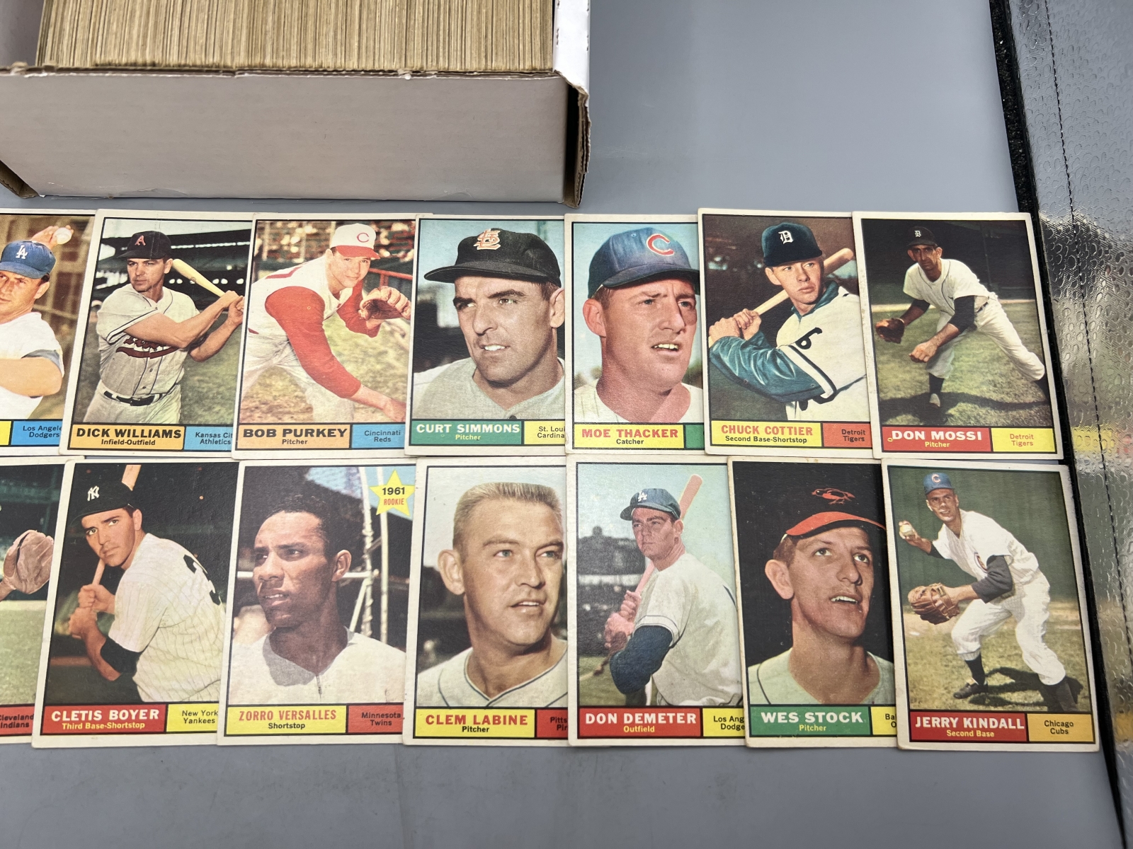(Lot Of 325) 1961 Topps Baseball Singles - No Duplication, No HOFers / Varying Conditions
