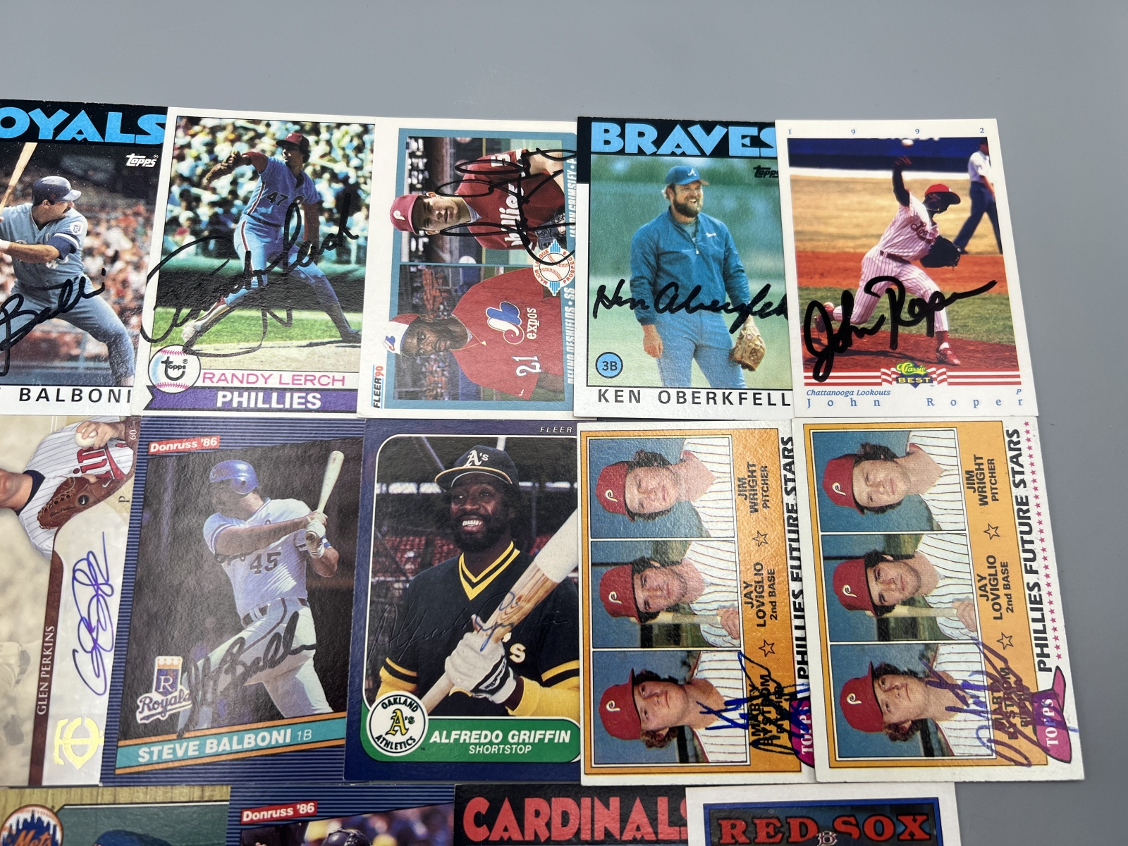 (17) Assorted Baseball Auto Cards W/ Mostly In Person Autos - No COAs