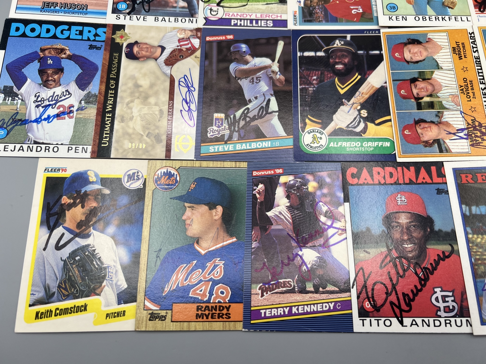 (17) Assorted Baseball Auto Cards W/ Mostly In Person Autos - No COAs