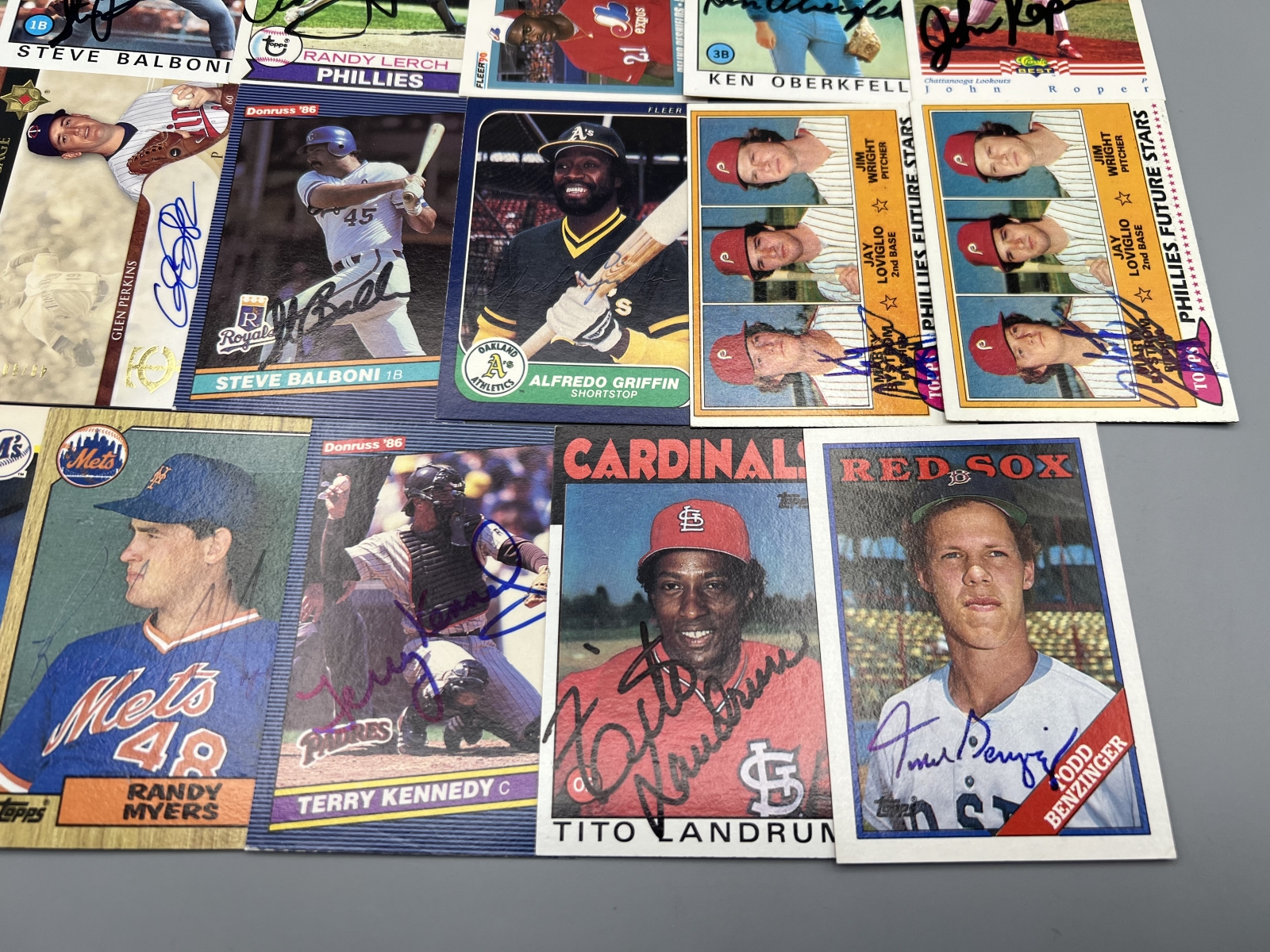(17) Assorted Baseball Auto Cards W/ Mostly In Person Autos - No COAs