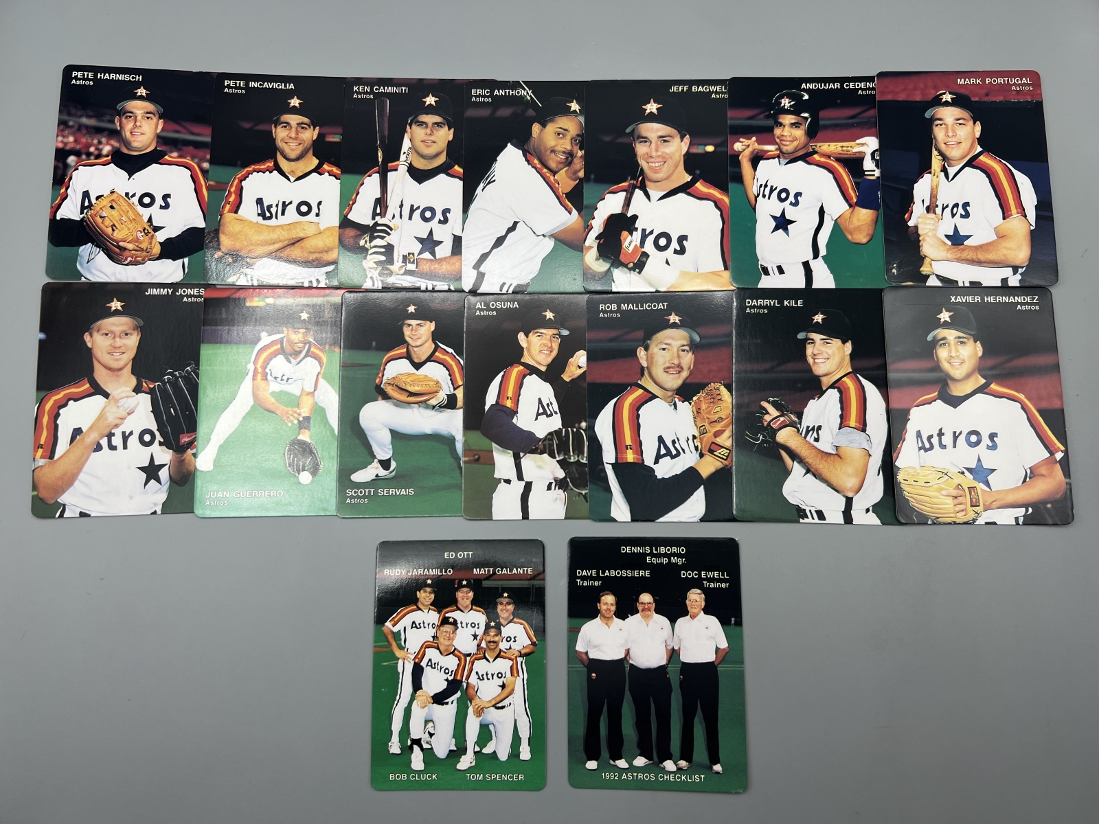 (16) 1992 Mother's Cookies Houston Astros Cards W/ Jeff Bagwell