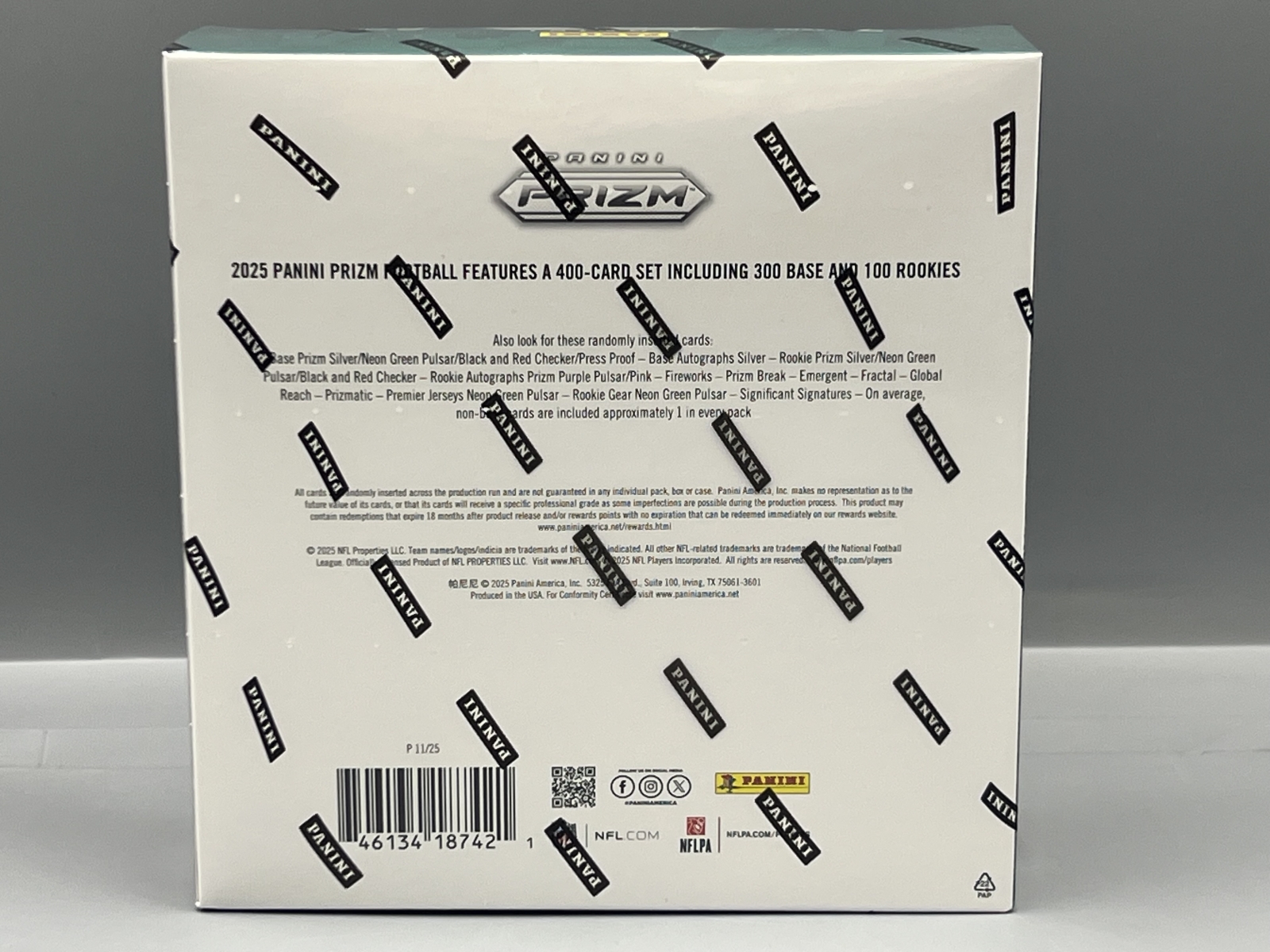 2025 Panini Prizm Football Factory Sealed Mega Box