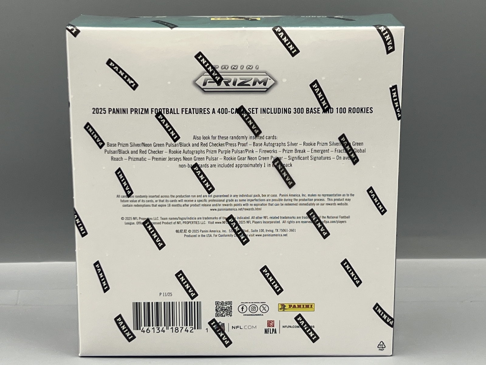 2025 Panini Prizm Football Factory Sealed Mega Box