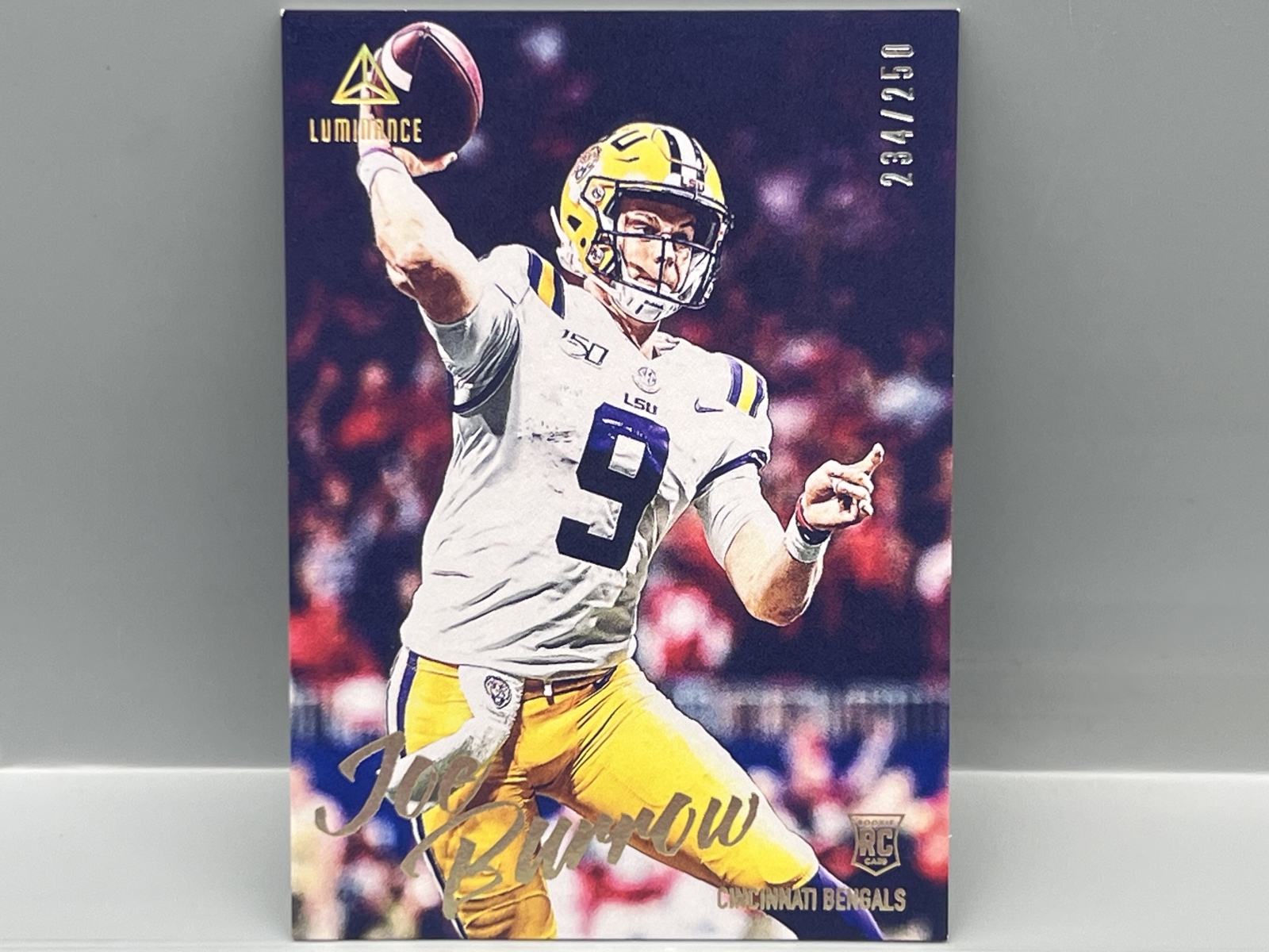 2020 Panini Luminance Joe Burrow RC #/250