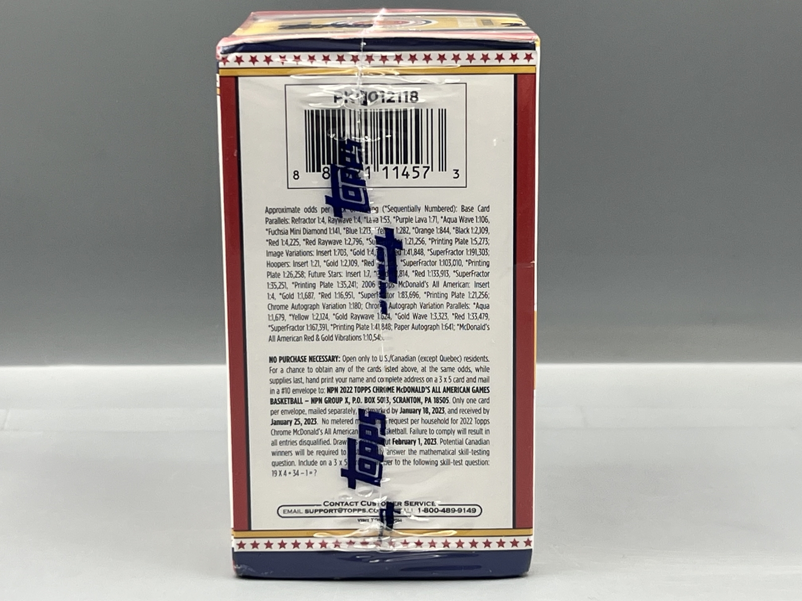 2022 Topps McDonald's All American Games Basketball Factory Sealed Blaster Box