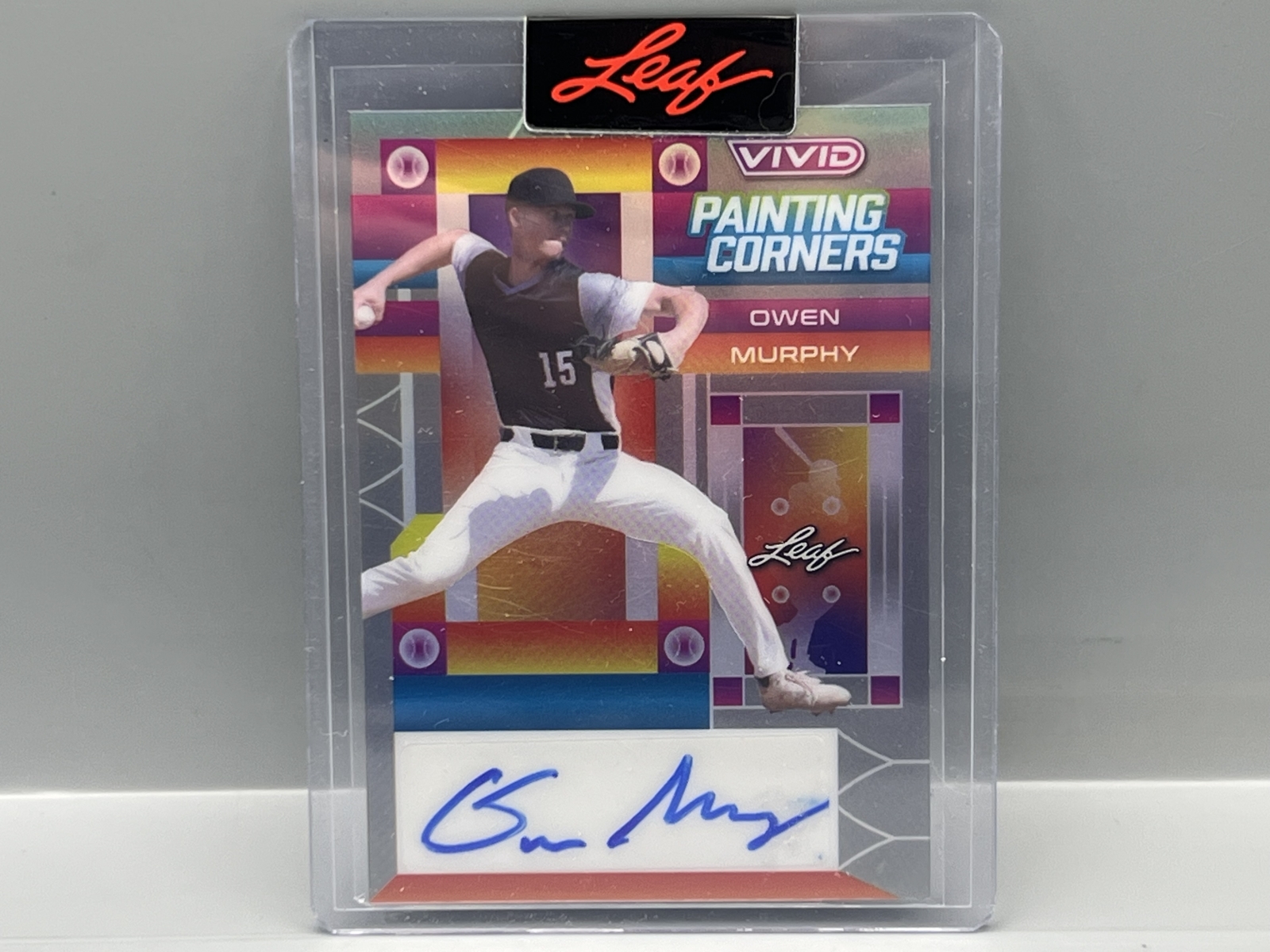 2022 Leaf Vivid Owen Murphy Painting Corners #1/1 Auto Pre-Production Proof - Sealed From Leaf