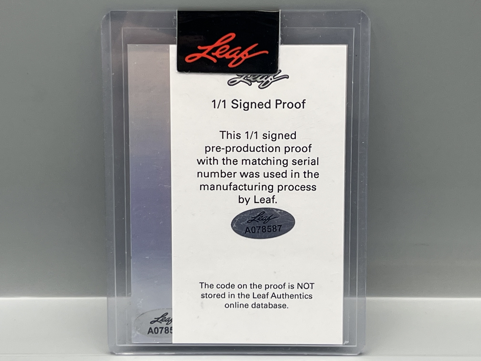 2022 Leaf Vivid Owen Murphy Painting Corners #1/1 Auto Pre-Production Proof - Sealed From Leaf