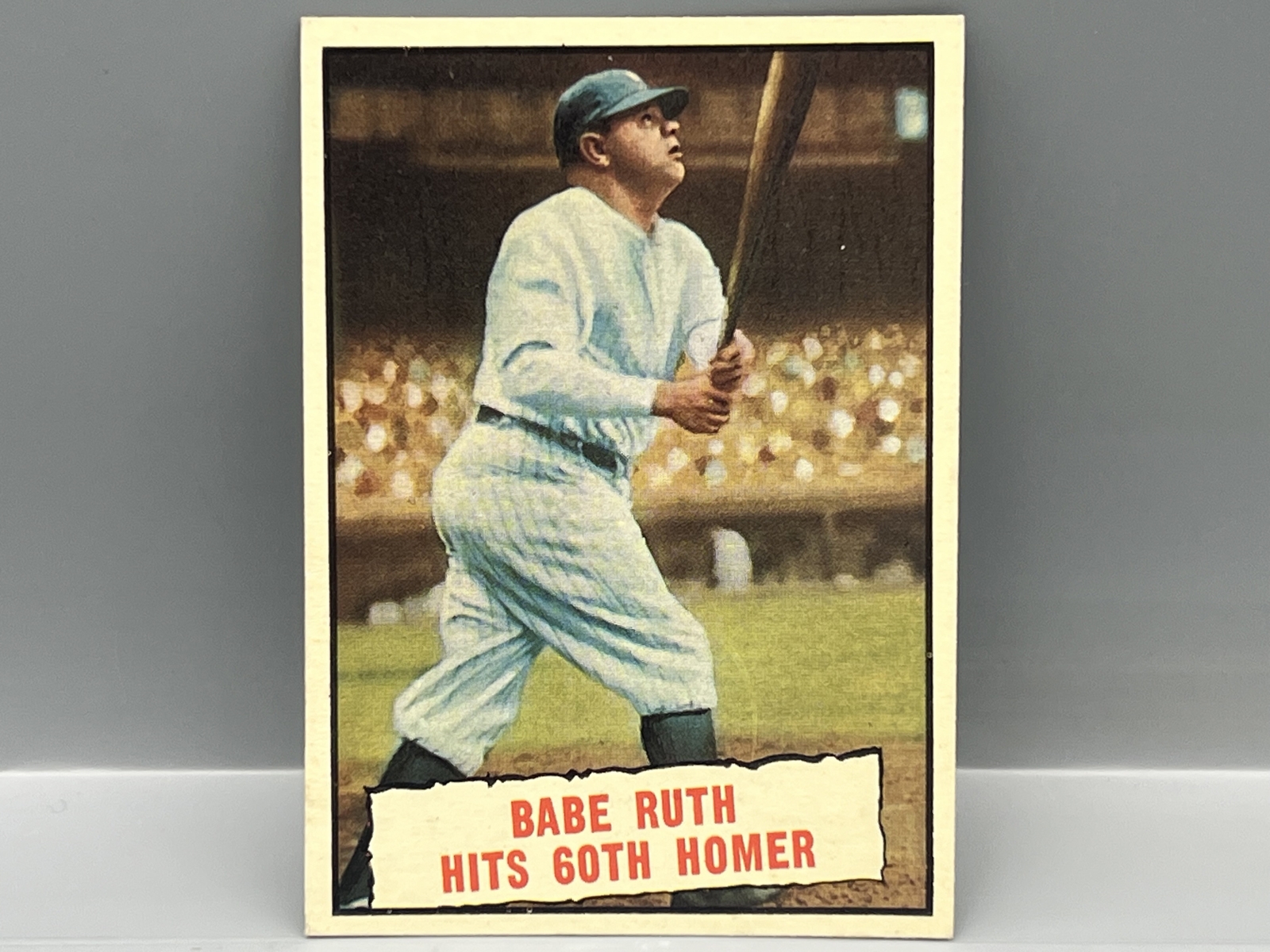 1961 Topps Babe Ruth Hits 60th Homer #401