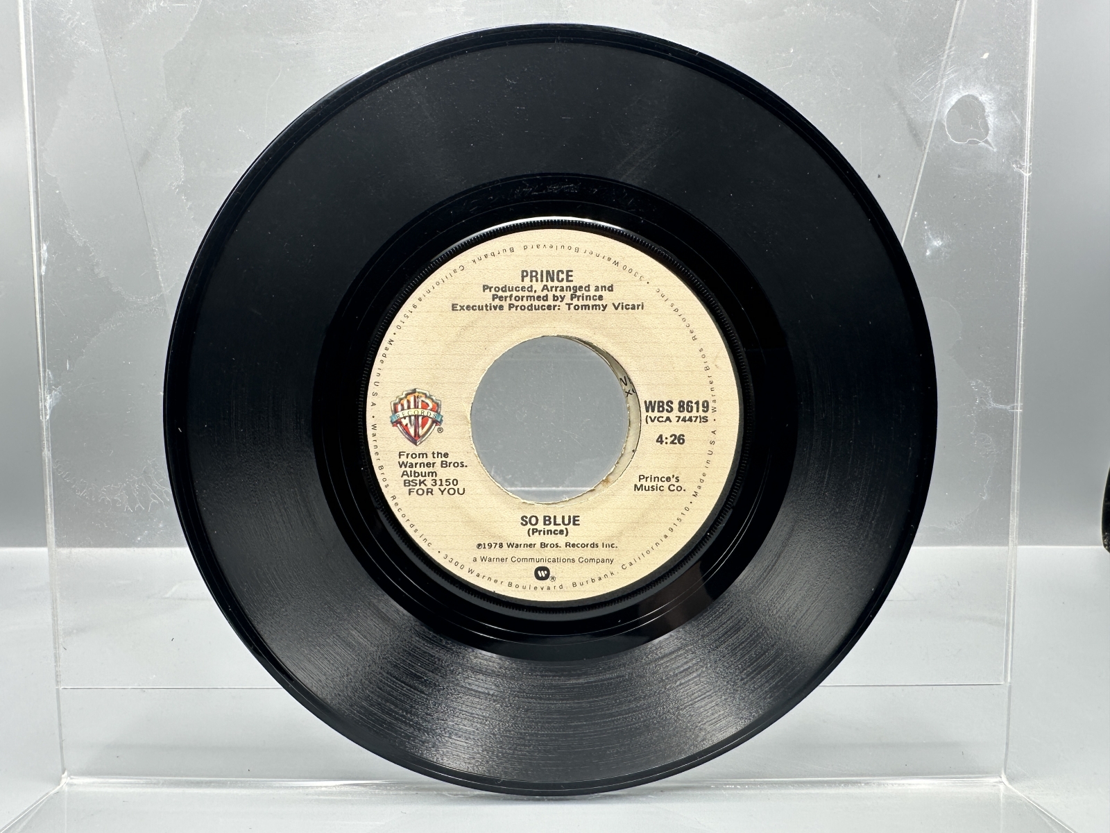 Prince: Three (3) of his early 7-inch 45 rpm records: Soft And Wet (1978); I Wanna Be Your Lover (1979); and Why You Wanna Treat Me So Bad? 