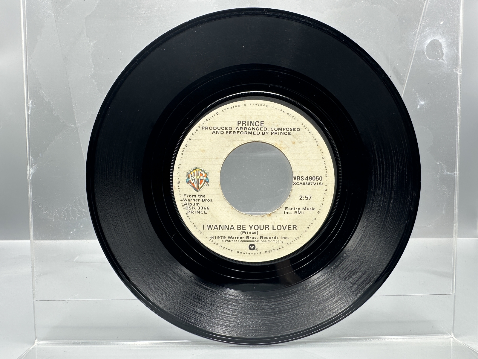 Prince: Three (3) of his early 7-inch 45 rpm records: Soft And Wet (1978); I Wanna Be Your Lover (1979); and Why You Wanna Treat Me So Bad? 