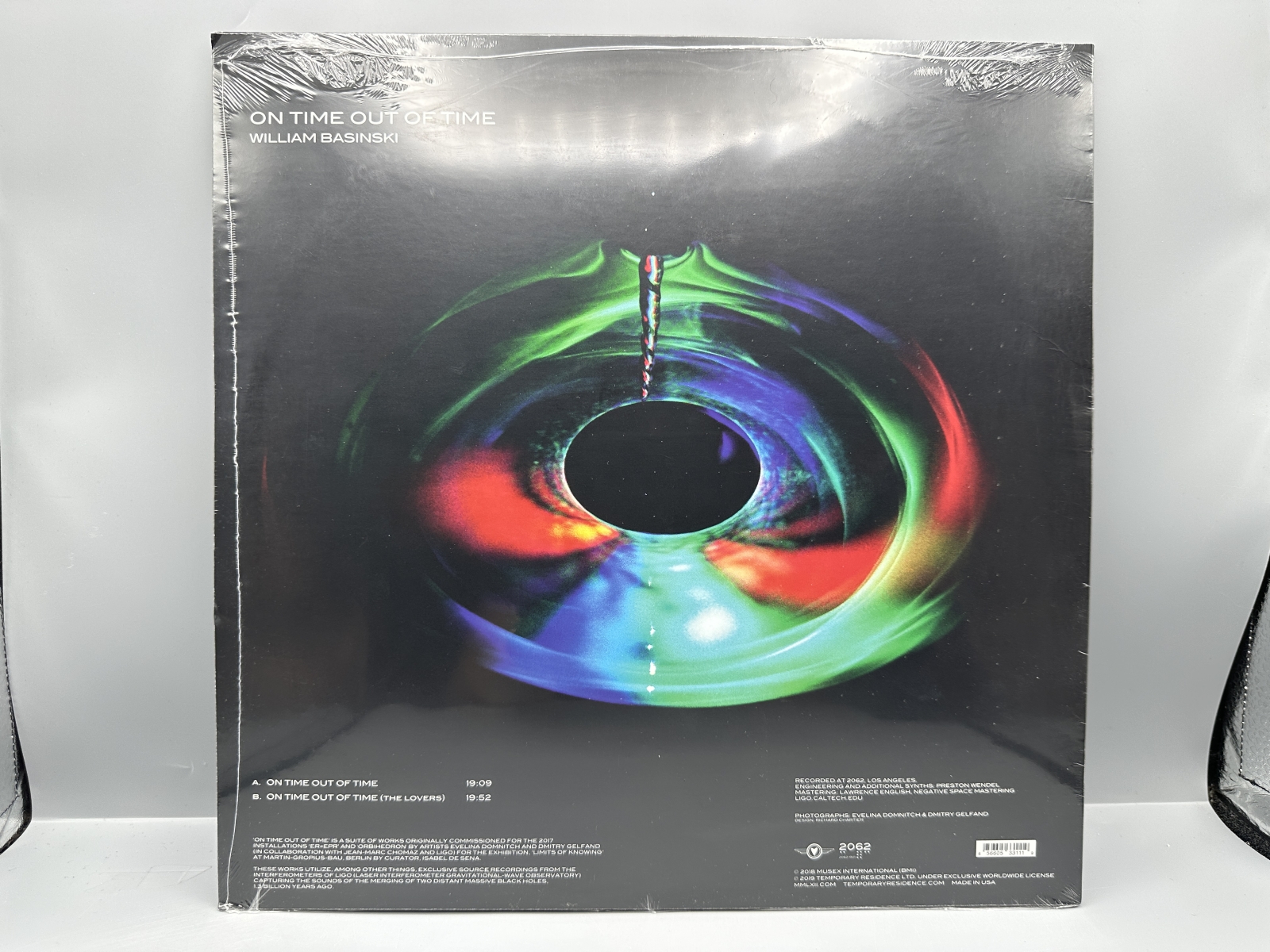 SEALED - William Basinski: On Time Out Of Time (2019). Among other things, album captures sounds of the merging of two distant massive black