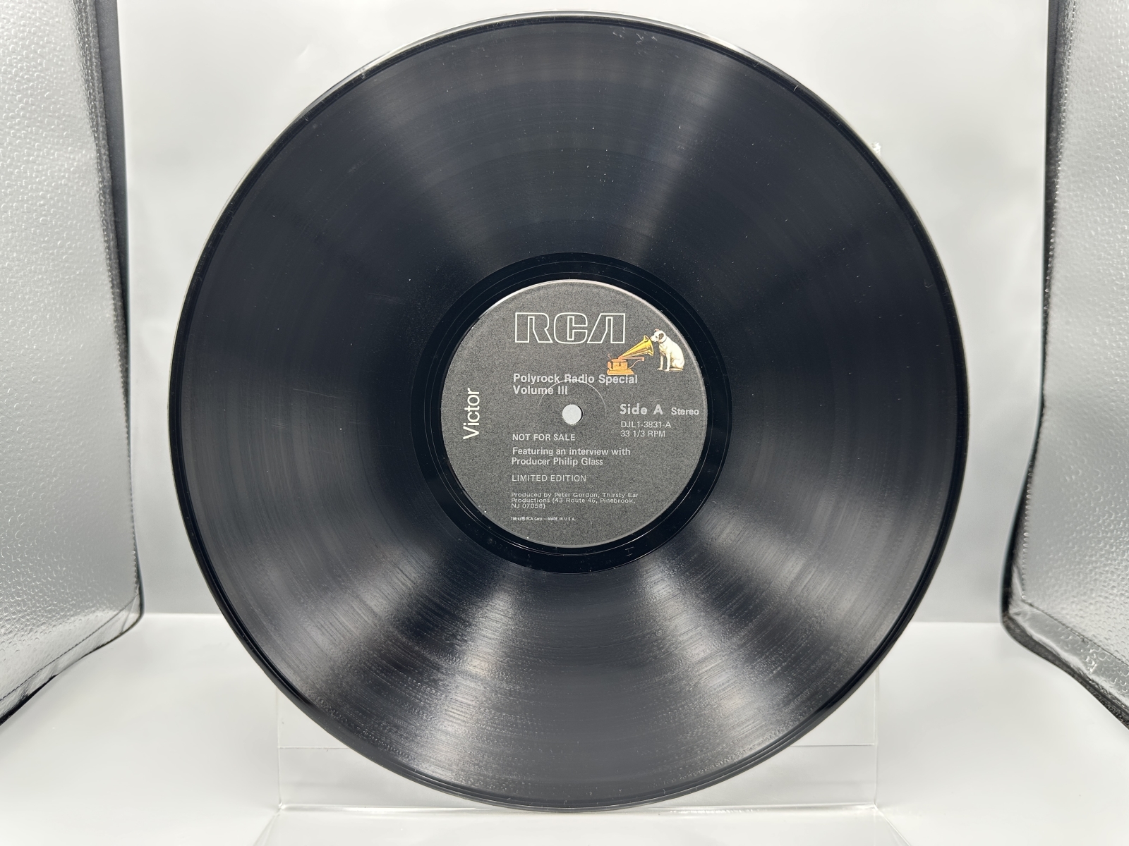 2 LP Lot: Philip Glass: Glassworks (1982); and Polyrock - Radio Special Volume III (1980) - features interview with producer Philip Glass, L