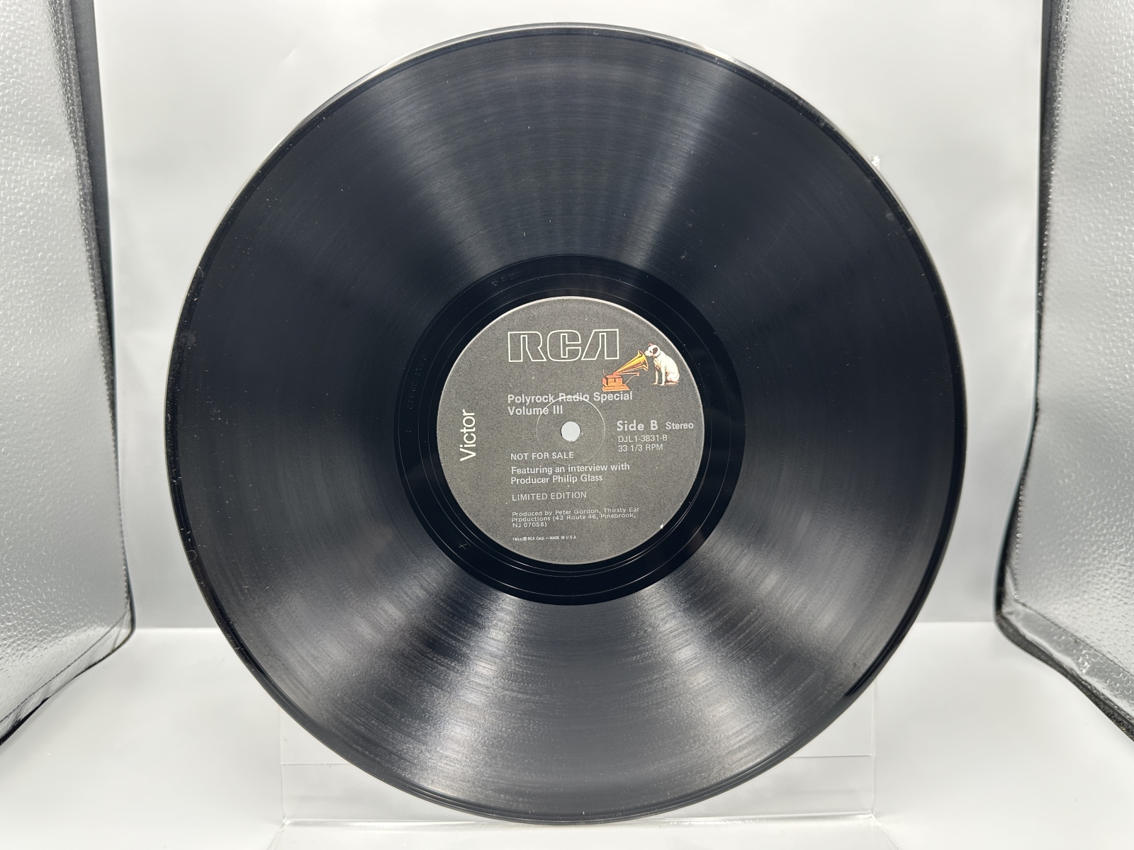 2 LP Lot: Philip Glass: Glassworks (1982); and Polyrock - Radio Special Volume III (1980) - features interview with producer Philip Glass, L