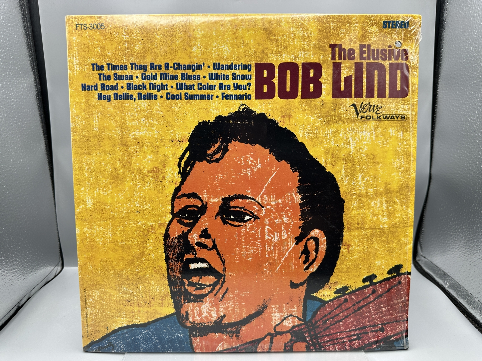 Bob Lind: The Elusive Bob Lind (1966), promo hole in cover, in original shrinkwrap